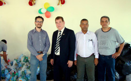 Agência de Fomento realiza entrega de donativos no Lar Batista F.F.Soren em Luzimangues