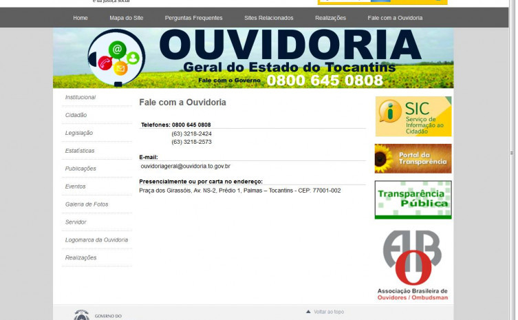 Acesso as informações no site da Ouvidoria vai aumentar a transparência das ações. 