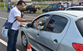 Ação conscientiza condutores na TO 050, na região sul de Palmas