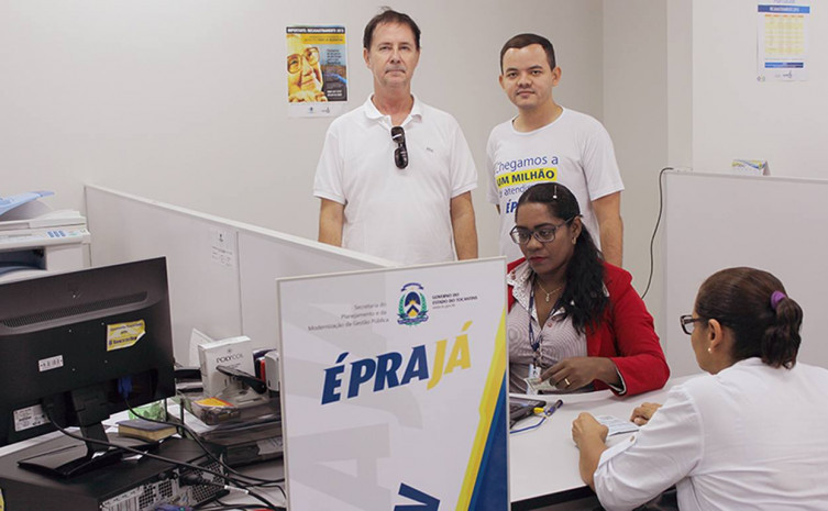 Recadastramento previdenciário no É Prá Já de Gurupi recebe visita de monitoramento