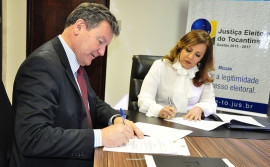 Governo do Tocantins e Tribunal Regional Eleitoral fazem acordo de cooperação técnica