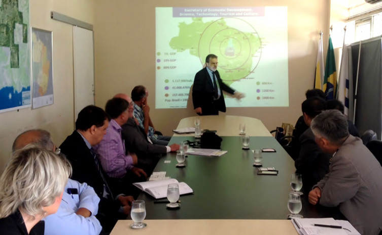 Alexandro de Castro, gestor da Seden, recebeu o grupo que planeja investir cerca de US$ 3 bilhões de dólares