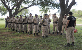 Casa Militar realiza instrução de patrulhamento e abordagem policial