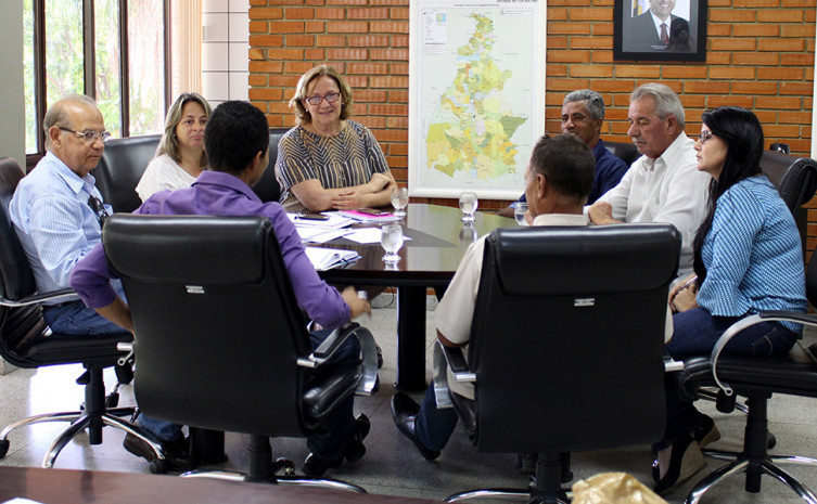 Encontro com os prefeitos dos municípios Novo Jardim, Antônio Arlindo e de Monte do Carmo, Arquivardes Ribeiro
