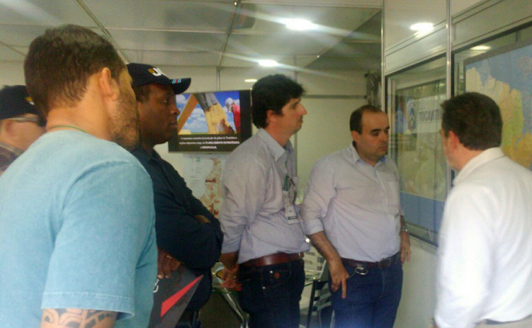 Equipe técnica da Seden apresenta as características  do Estado a produtores interessados no Tocantins