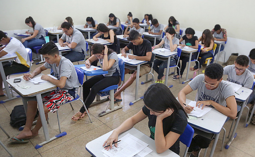 Os simulados do Enem foram realizados com o intuito de preparar os alunos da rede estadual para o Exame