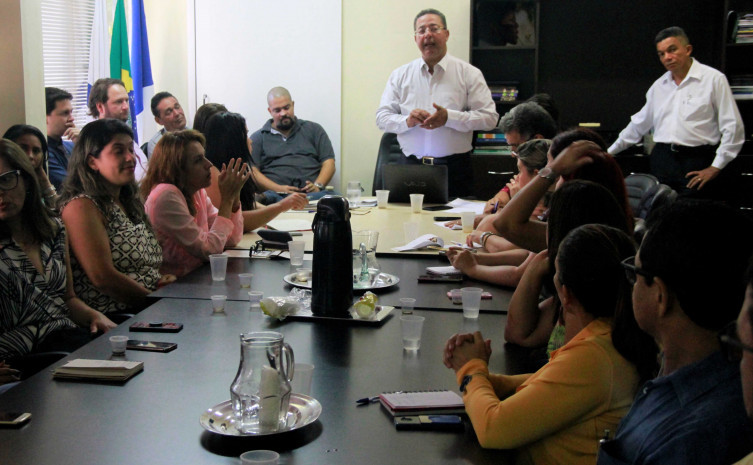 Durante reunião, Tom Lyra apresentou suas propostas para a pasta