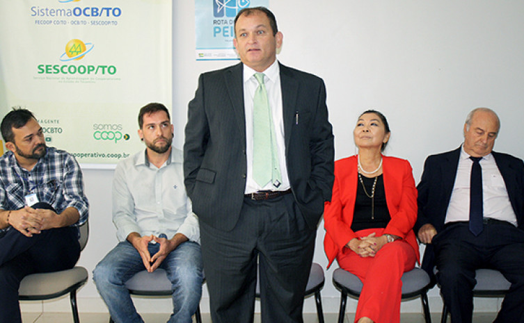 Fernando Silveira, presidente do Ruraltins, participou da abertura da oficina de planejamento, em Palmas