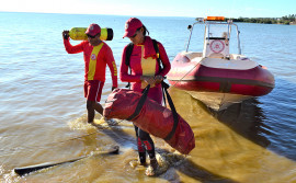 Pescador cai no Araguaia e Corpo de Bombeiros Militar é acionado para buscas