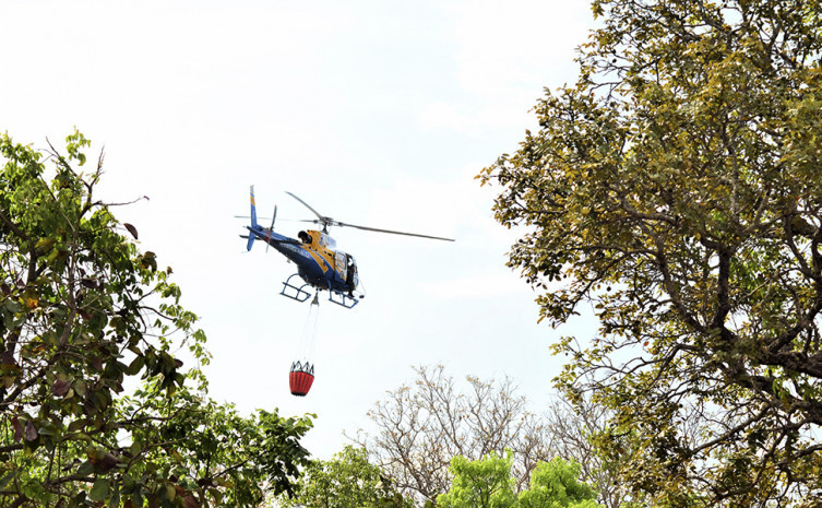Ciopaer participa de combate a incêndio na Serra do Lajeado, em Palmas