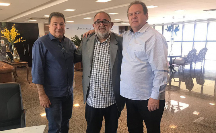 Secretário César Halum, Fagundes Cunha e governador Mauro Carlesse