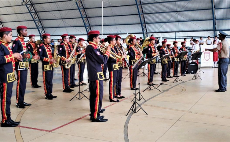 Banda do Cemil se apresentando no Campeonato Estadual em Palmas, dia 14