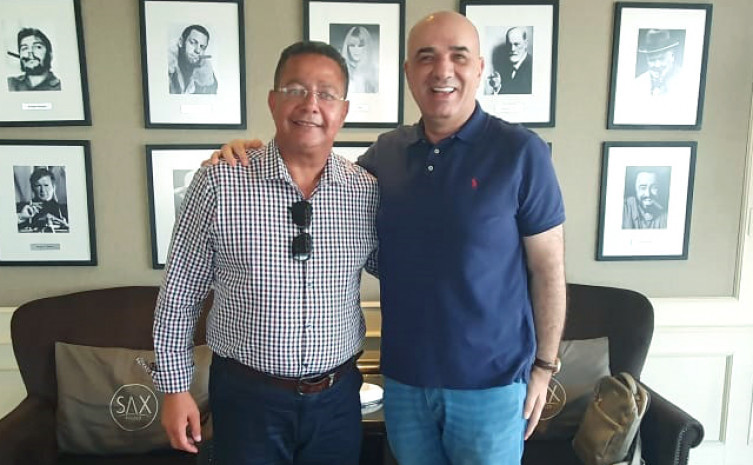 Tom Lyra, apresentou o potencial logístico do Estado para para o empresario paguaio Armando Nasser