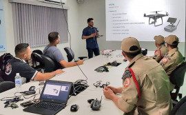 Bombeiros militares participam de curso de pilotagem de drone