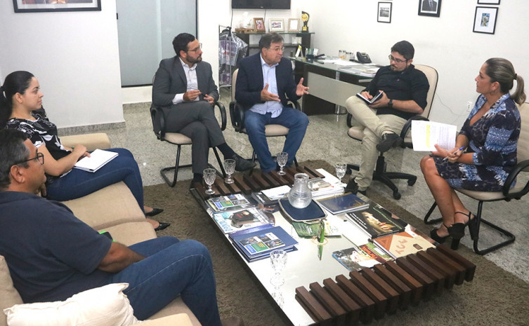 Reunião que abordou o termo de cooperação técnica