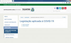 Governo do Estado disponibiliza seção com legislação relacionada à Covid-19 no site da Controladoria