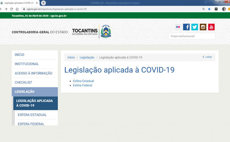 A seção foi desenvolvida por equipe da Superintendência de Gestão e de Ações de Controle Interno da CGE e será atualizada diariamente