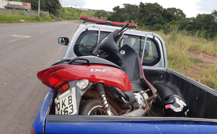 Veículo recuperado pela Polícia Militar