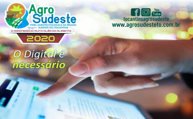 Feira Agrosudeste será  digital e ocorrerá  nos dias 3 e 4 de julho