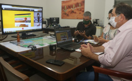 Em videoconferência com secretários estaduais, gestor da Agricultura apresenta pavilhão institucional da Agrotins 2020