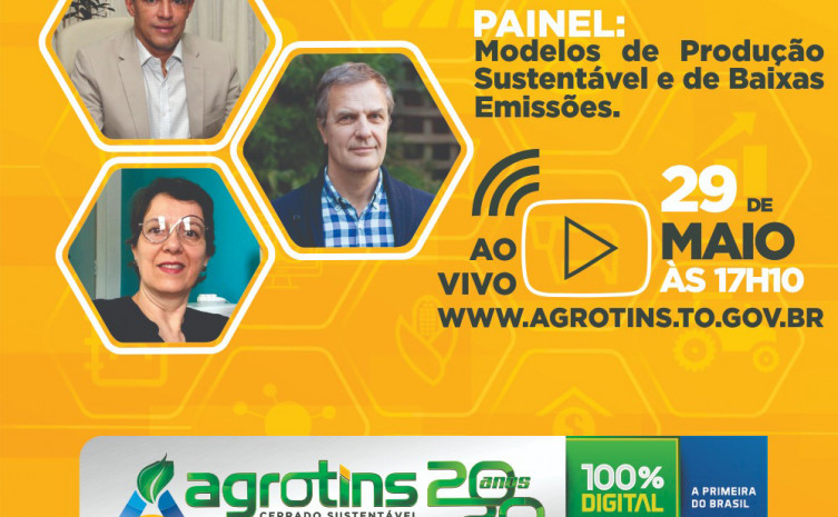 Meio Ambiente promove palestra do renomado cientista Daniel Nepstad sobre  modelos de produção sustentável na Agrotins 2020 100% Digital