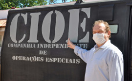 Governador Mauro Carlesse visita obra da nova sede da Companhia Independente de Operações Especiais do Tocantins, em Palmas