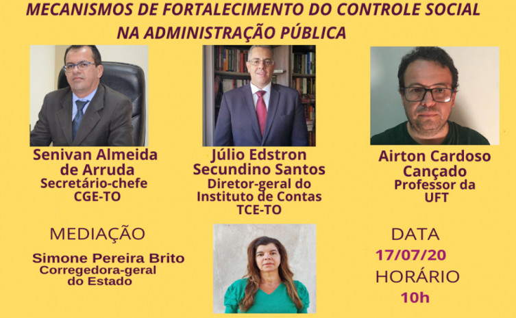 Evento ocorre gratuitamente, por meio da plataforma virtual Google Meet, na sexta-feira, 17, às 10 horas