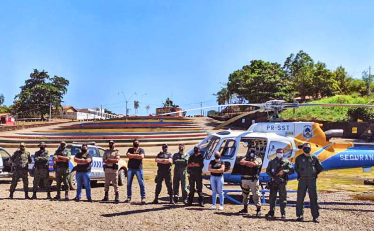 Forças de Segurança durante operação