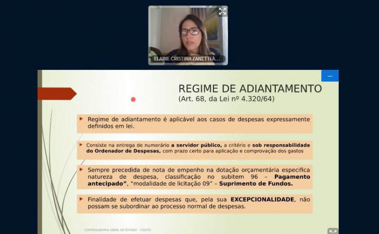 Servidores ligados à área de suprimento de fundos foram capacitados em ambiente virtual de aprendizagem