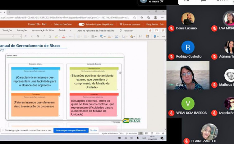 Aulas ocorrem em ambiente virtual através da plataforma Google Meet