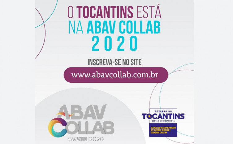 Tocantins é um dos expositores da Abav Collab 2020