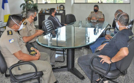 Polícia Militar recebe comitiva do TRE para alinhar ações de segurança para eleições municipais