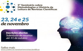 Unitins sedia 5° Seminário Internacional Metodologias e História da Leitura de Revistas Científicas