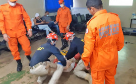 Corpo de Bombeiros realiza treinamento em Atendimento Pré-Hospitalar em Guaraí