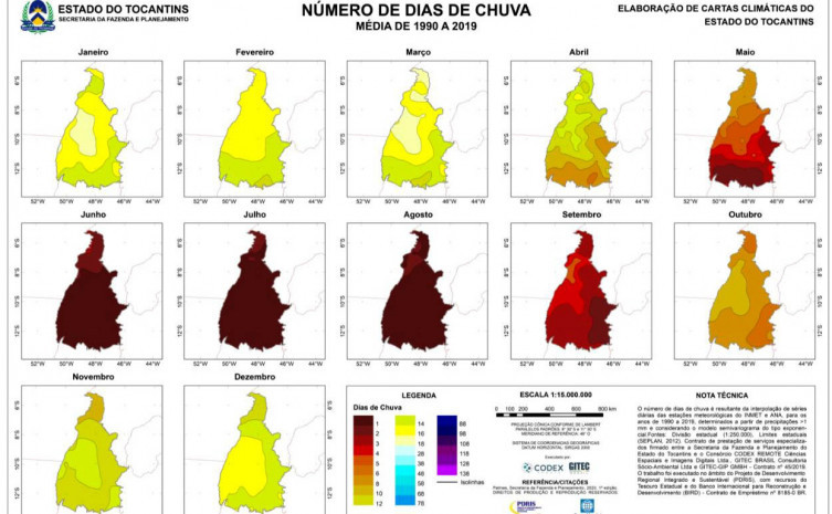Inventário climático do Estado do Tocantins