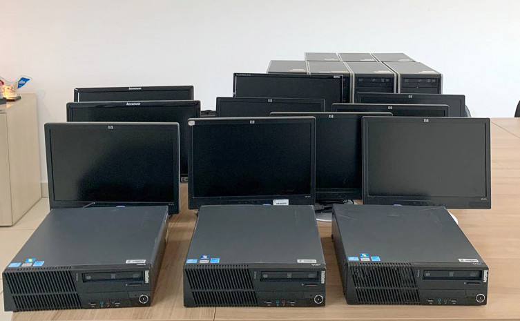 Equipamentos de informática foram doados pelo Instituto de Pesos e Medidas do Espírito Santo