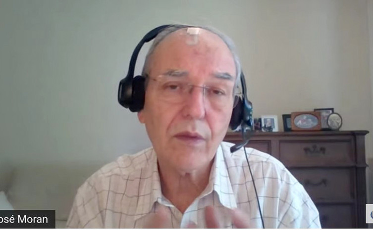 Professor e pesquisador doutor José Moran, da USP, foi o convidado especial dessa quarta-feira, 10, da Jornada Pedagógica 2021/1 