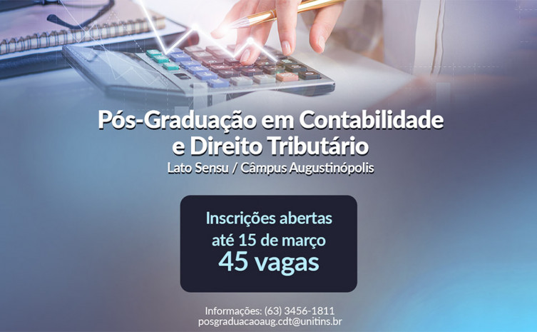 Inscrições para a especialização se dão em duas etapas e podem ser feitas pela internet até 15 de março 