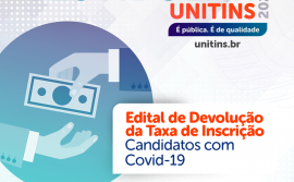 Unitins divulga edital para devolver taxa de inscrição para faltosos no vestibular isolados em virtude da Covid-19