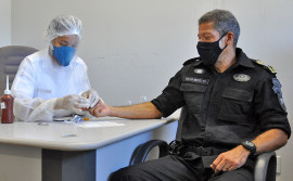 Polícia Militar inicia testagem rápida do efetivo para diagnóstico da Covid-19 