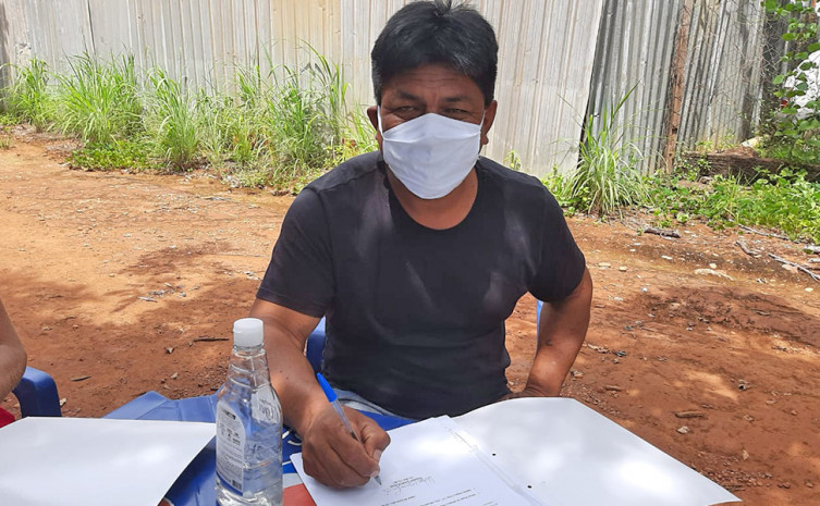 Cacique Javaé, da Aldeia Boto Velho, Wagner Mairea Javaé, pretende ampliar a atividade pecuária