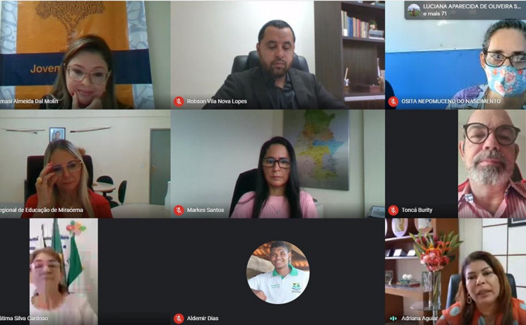 Em evento on-line, Seduc homenageia unidades de ensino com maior evidência na realização das atividades do Jovem Senador 2020