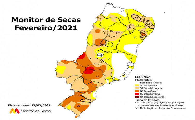 Informações indicam um quadro de melhora do Estado no mês de referência
