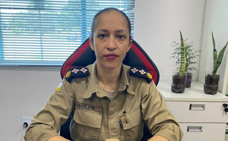 Major Marlene Alves é a primeira mulher a comandar o 1º  Batalhão da Polícia Militar do Tocantins