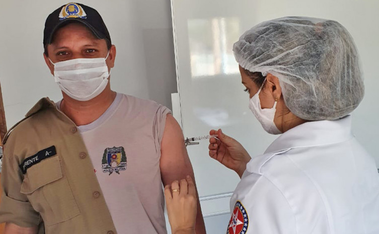 Em Pedro Afonso, 3º Batalhão inicia vacinação contra a Covid-19 