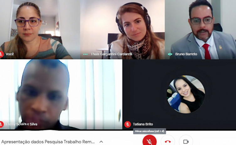 Reunião apresenta resultados de pesquisa sobre Trabalho Remoto nos estados