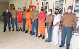 Subtenentes do CBMTO tratam sobre curso para ascensão de carreira com o Comando Geral da corporação