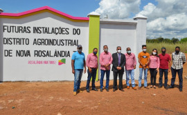 Em Nova Rosalândia, representante do Governo do Tocantins visita as futuras instalações do Distrito Agroindustrial