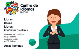 Unitins lança edital com oferta de 360 vagas para cursos de línguas estrangeiras e de Libras
