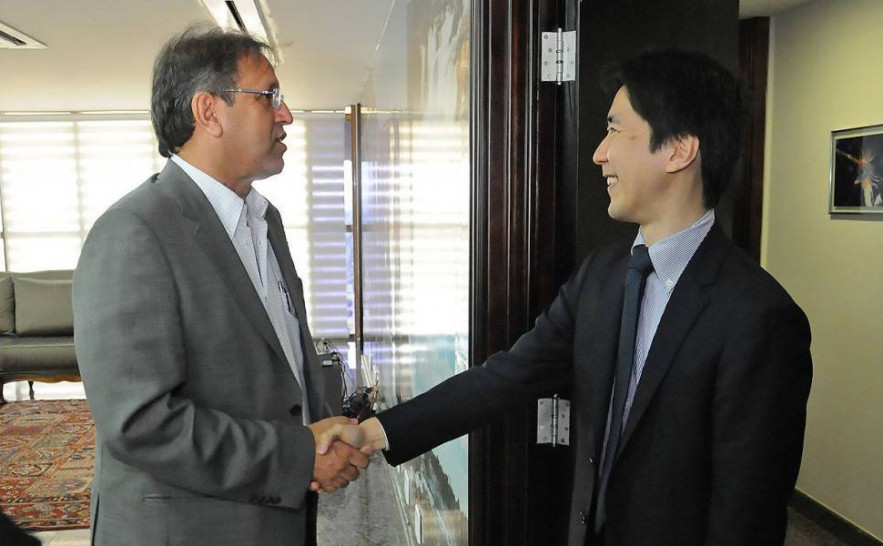 Arquivo Secom. Na última visita ao Tocantins, o Governador Marcelo Miranda recebeu o gerente de Projetos do Banco Mundial, Satoshi Ogita.jpg